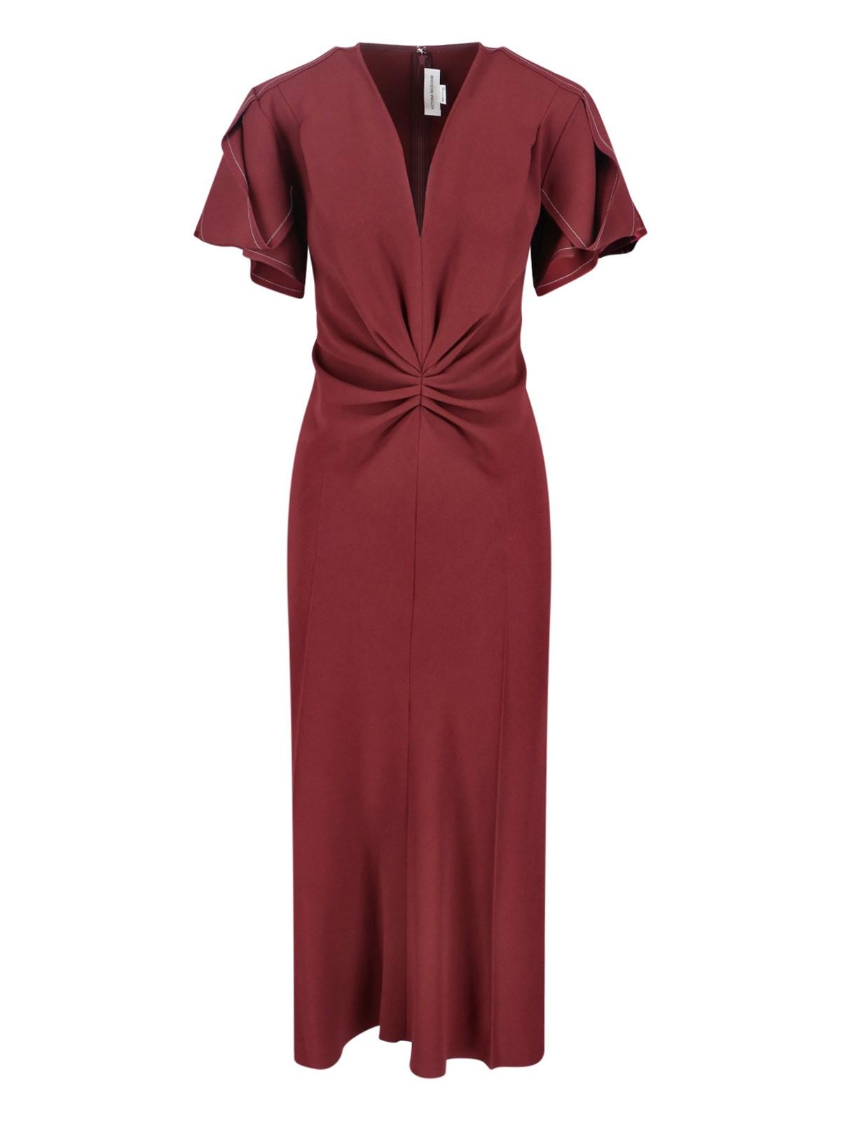 victoria beckham 'eve' midi dress