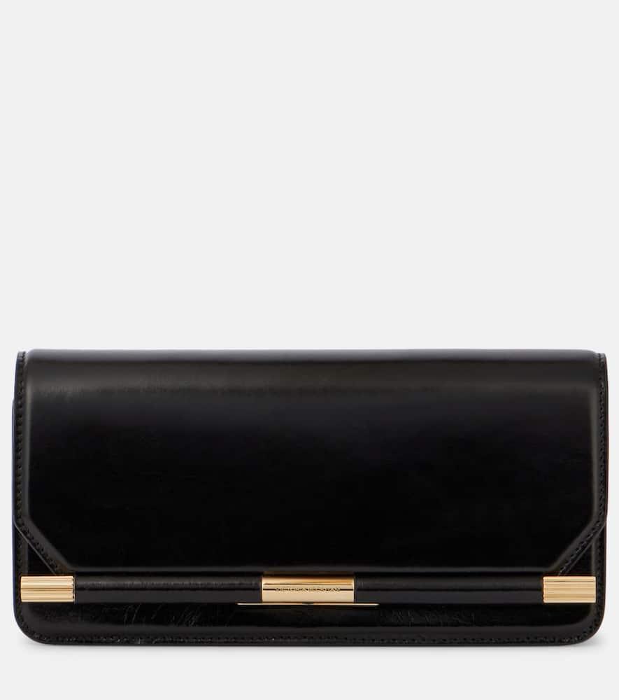victoria beckham 202 leather clutch