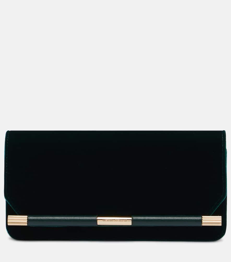 victoria beckham 202 velvet clutch