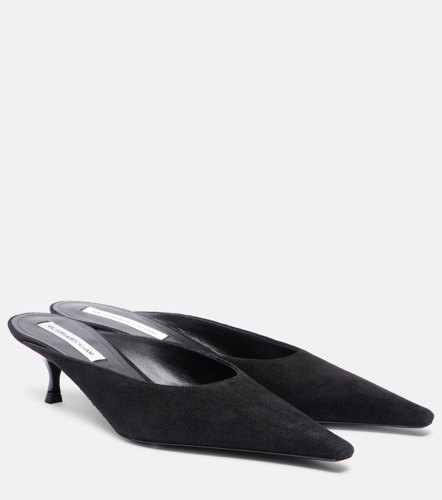 victoria beckham 45 suede mules