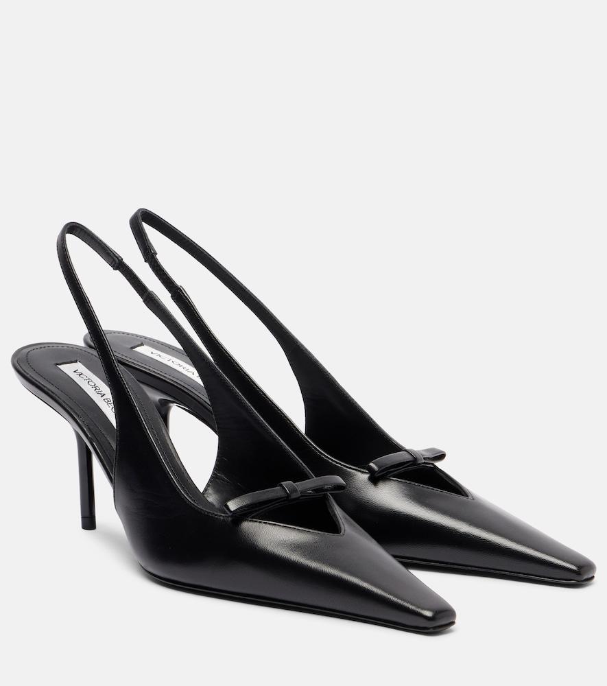 victoria beckham 75 leather slingback pumps