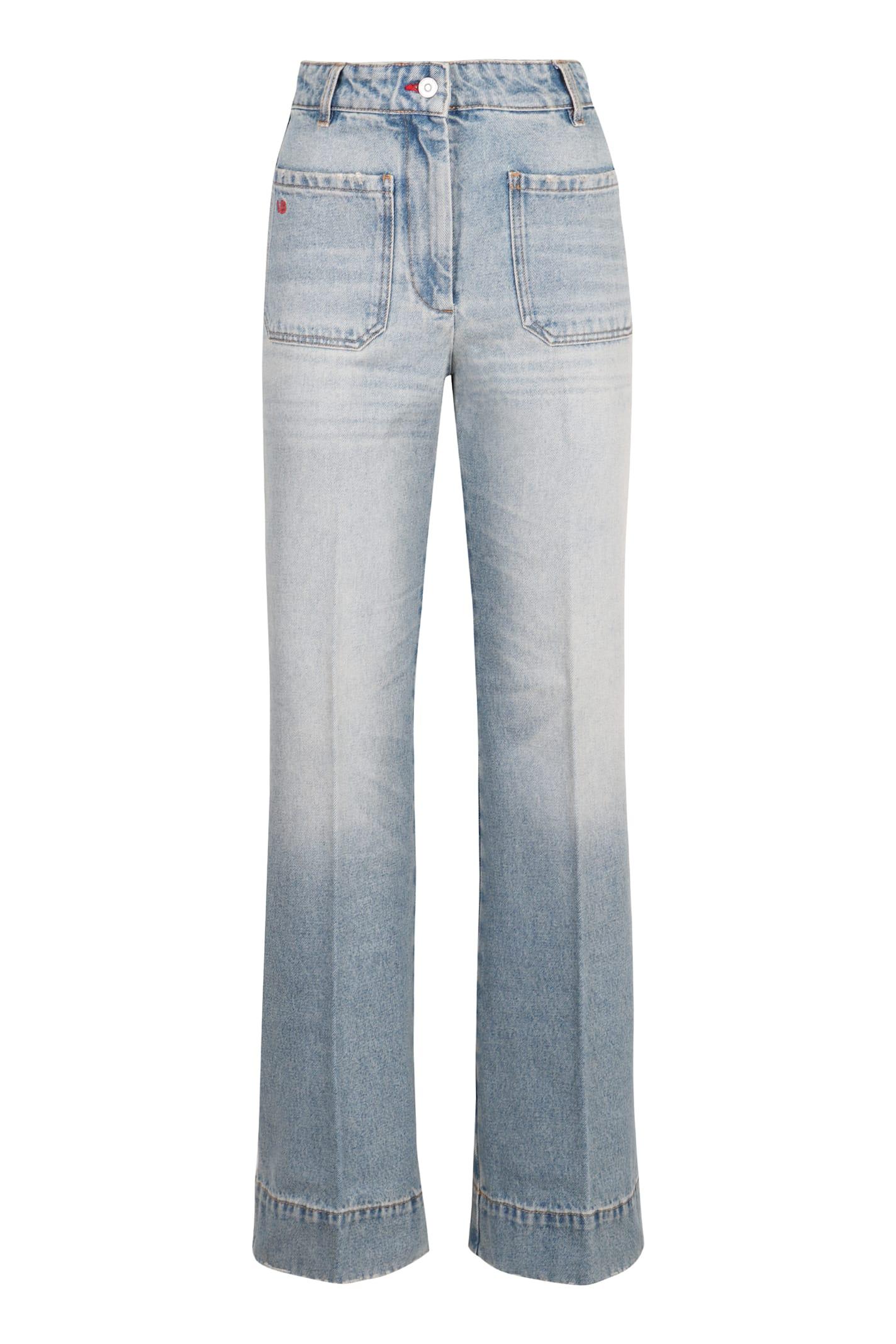 victoria beckham alina high-rise flared jeans