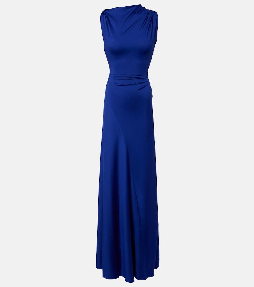 victoria beckham asymmetric draped gown