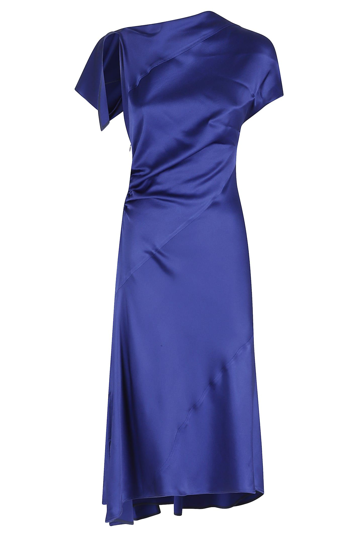 victoria beckham asymmetric twist dress