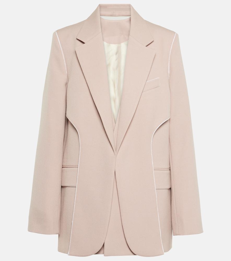 victoria beckham asymmetric wool