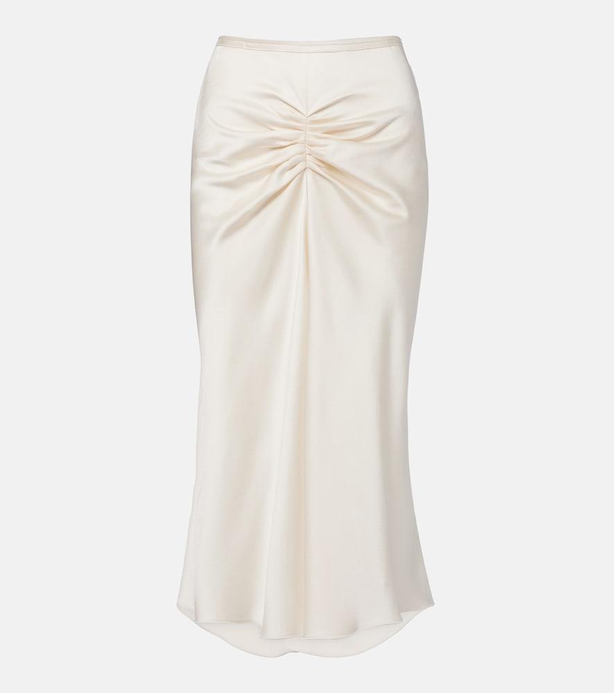 victoria beckham bela midi skirt