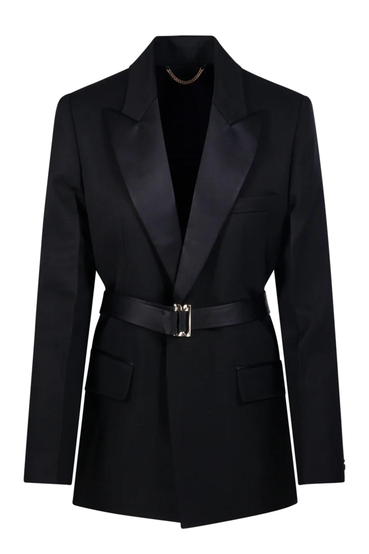victoria beckham belted tailored jacket
