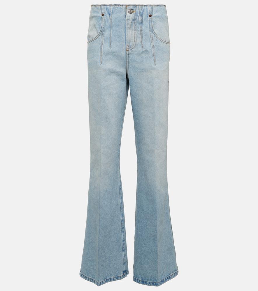 victoria beckham bleached denim jeans
