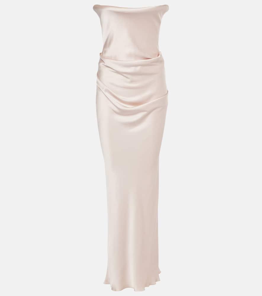 victoria beckham corset gown