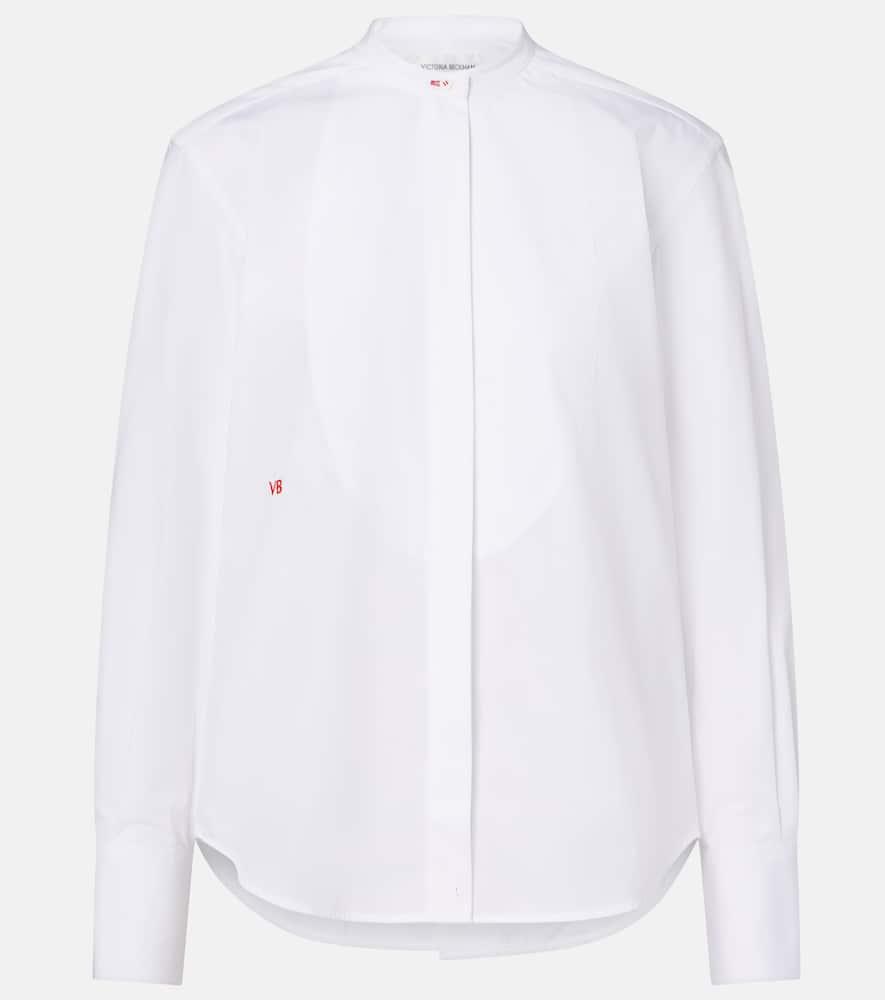 victoria beckham cotton poplin shirt