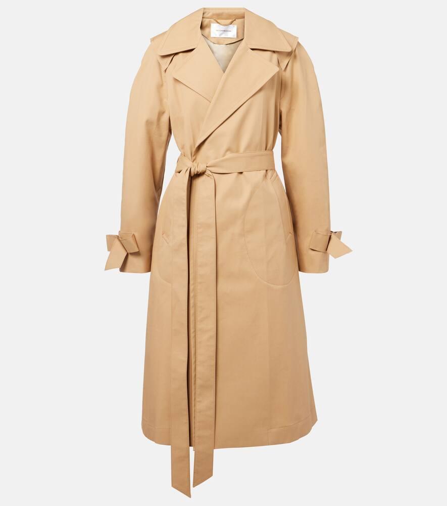 victoria beckham cotton trench coat