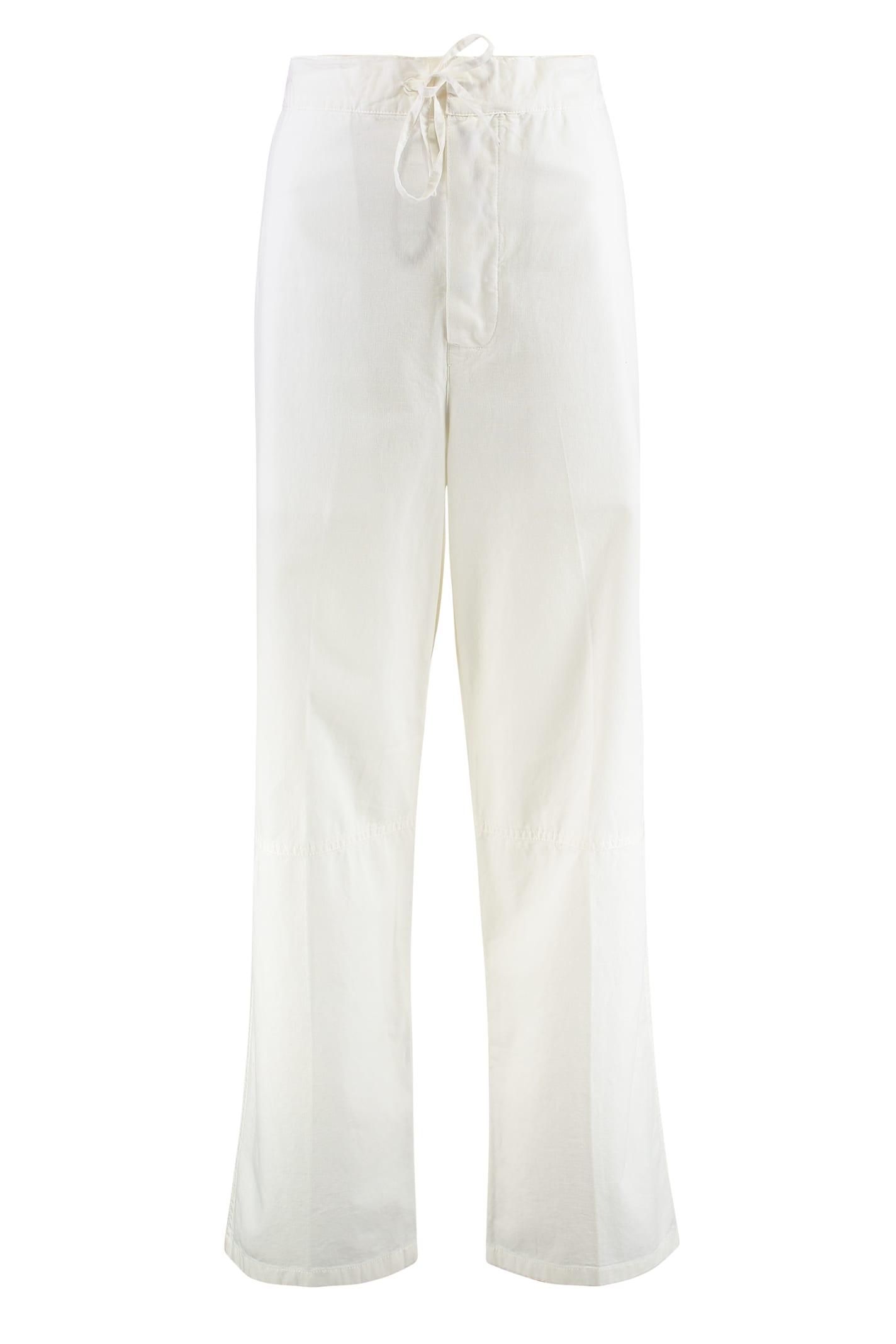 victoria beckham cotton trousers