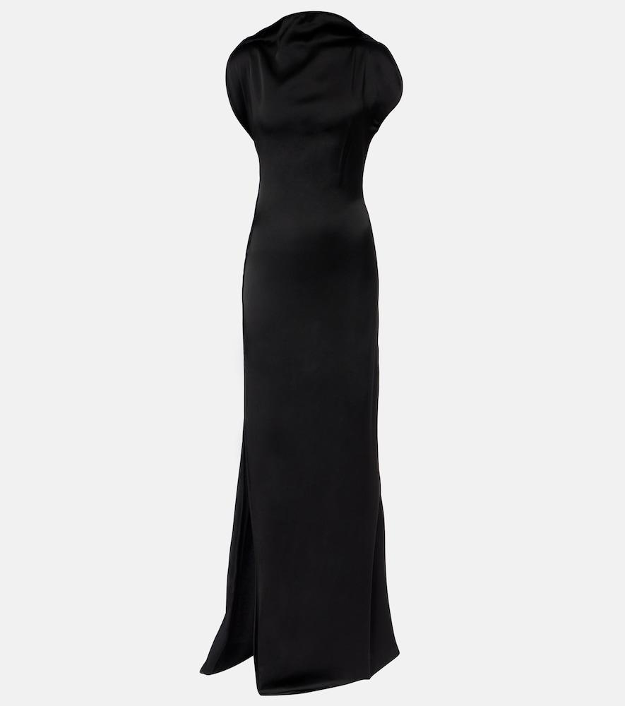 victoria beckham crêpe satin gown