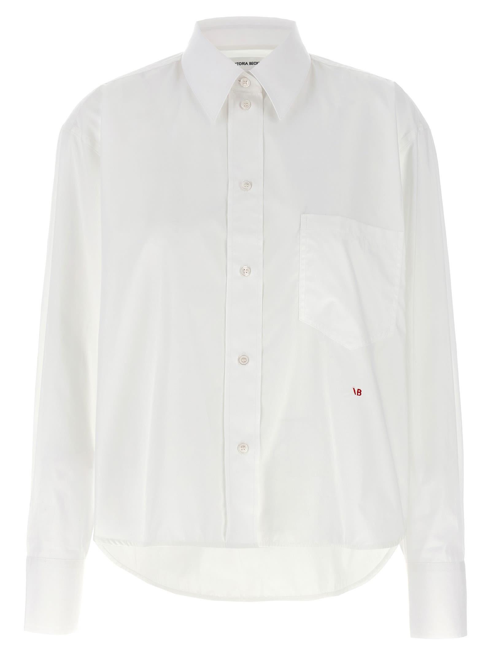 victoria beckham cropped shirt