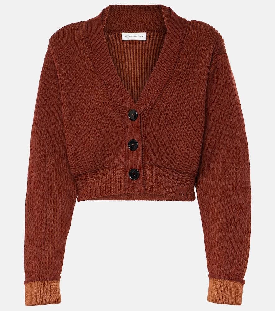 victoria beckham cropped wool