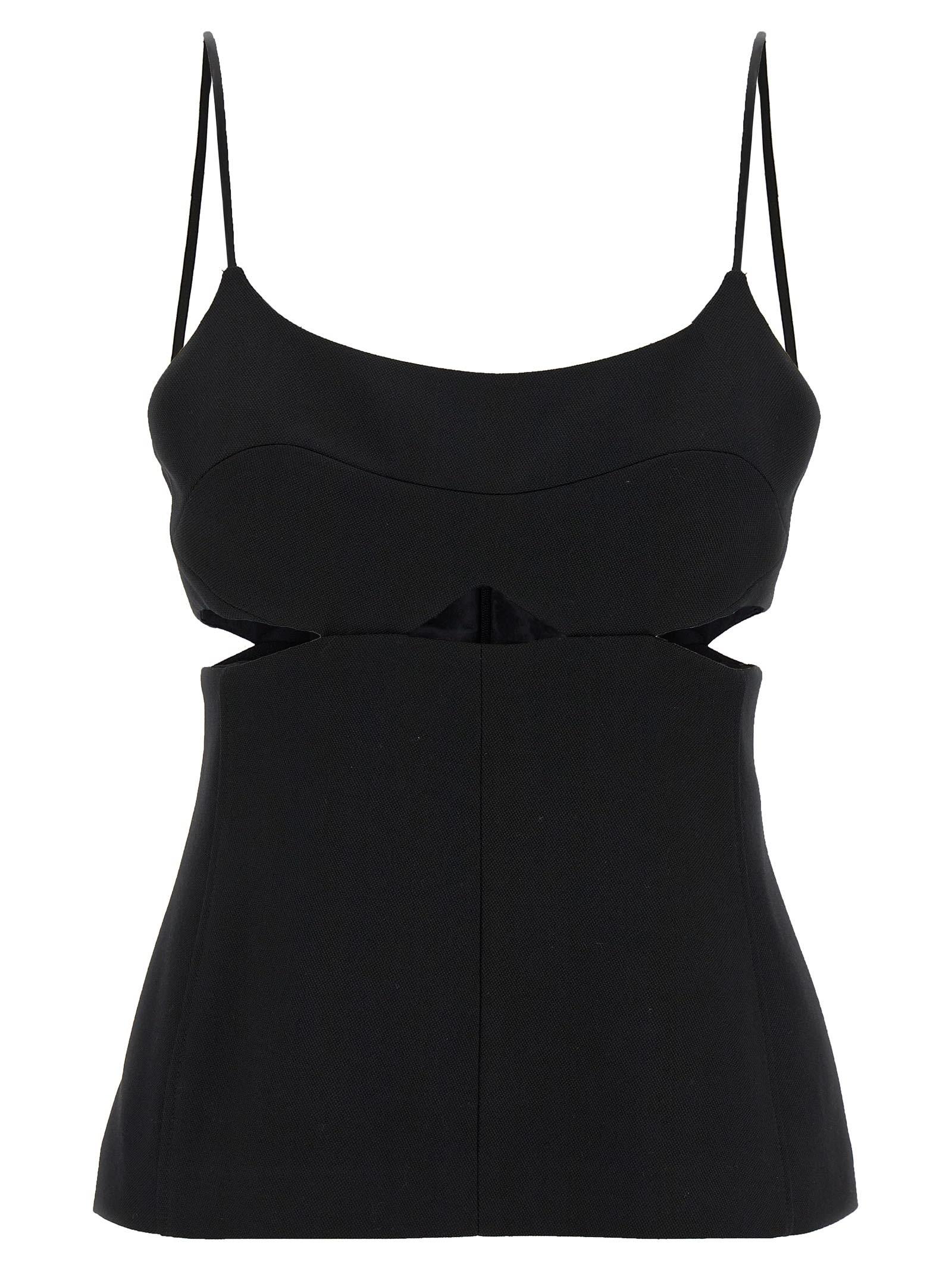 victoria beckham cut-out cami top