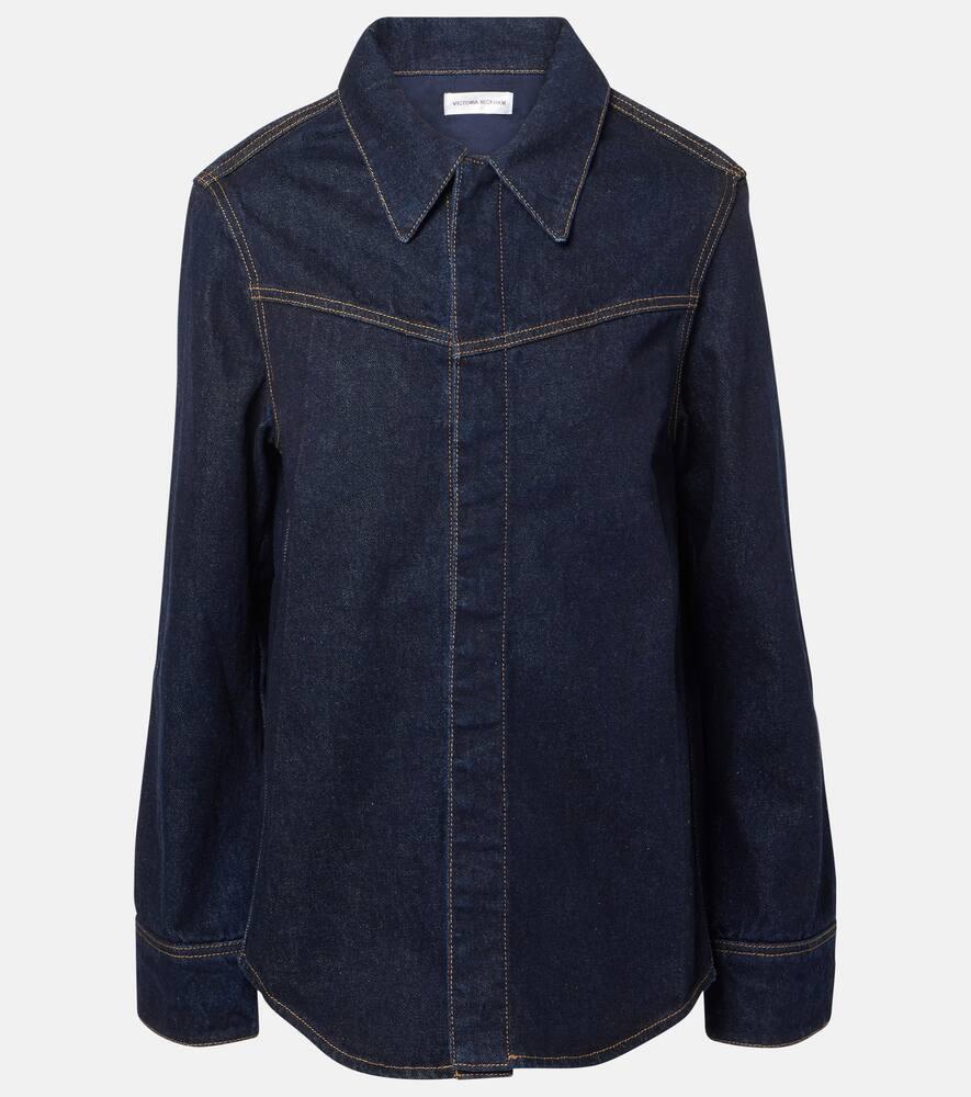 victoria beckham denim shirt