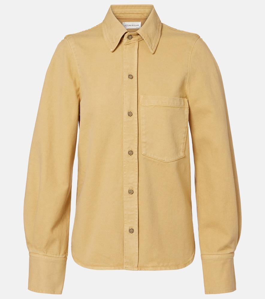 victoria beckham denim shirt