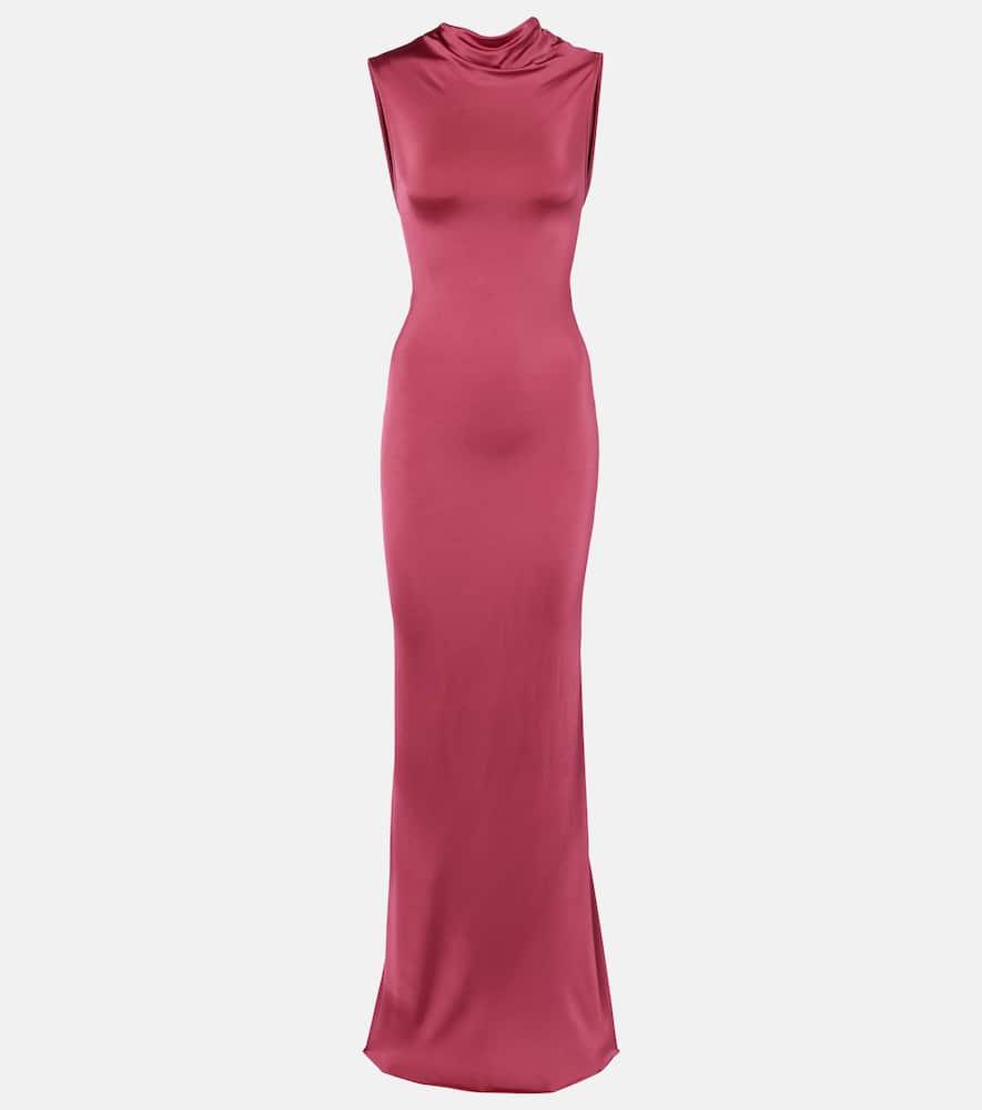 victoria beckham draped jersey gown
