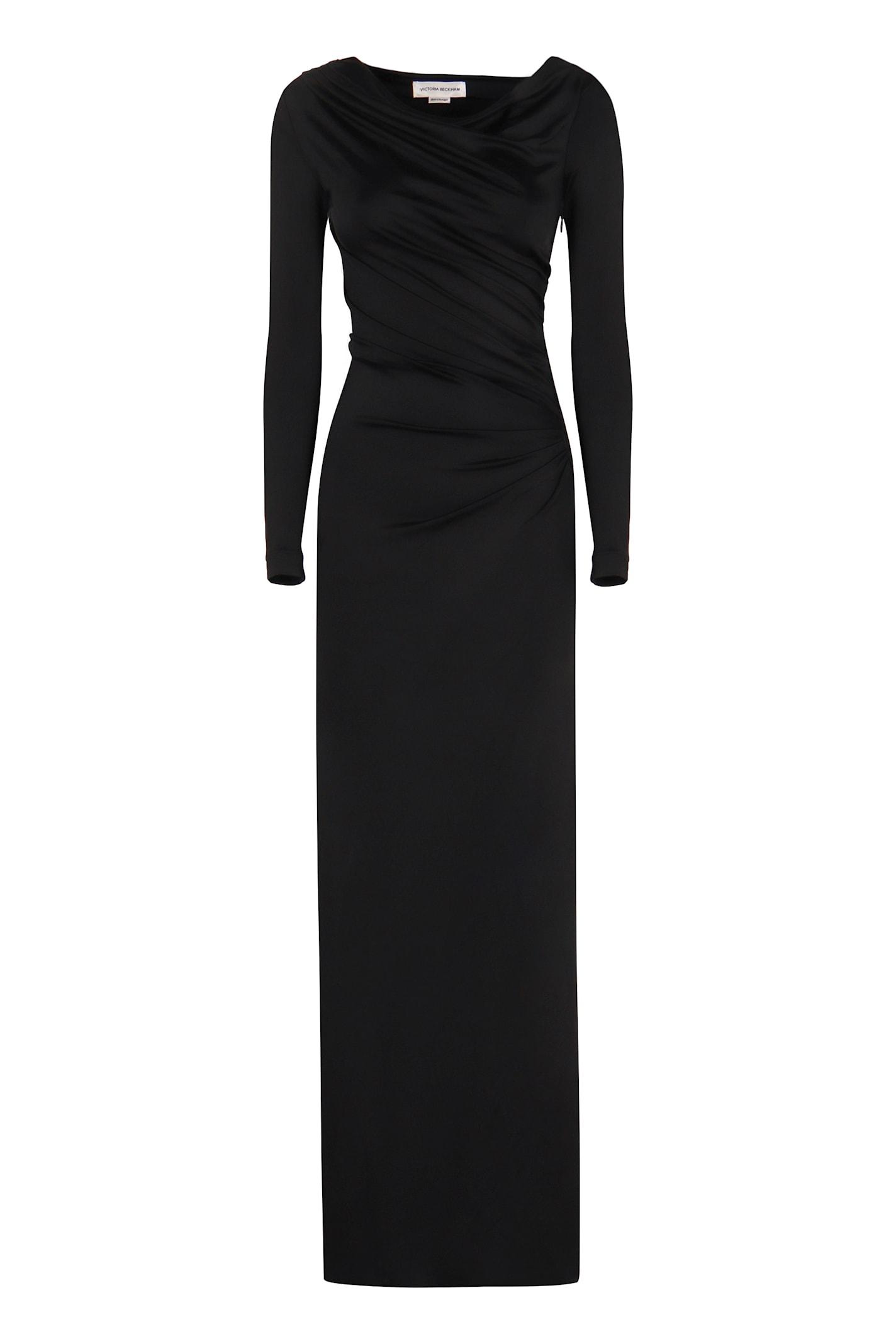 victoria beckham draped jersey gown