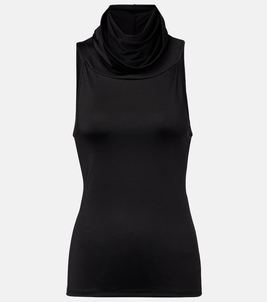 victoria beckham draped jersey top