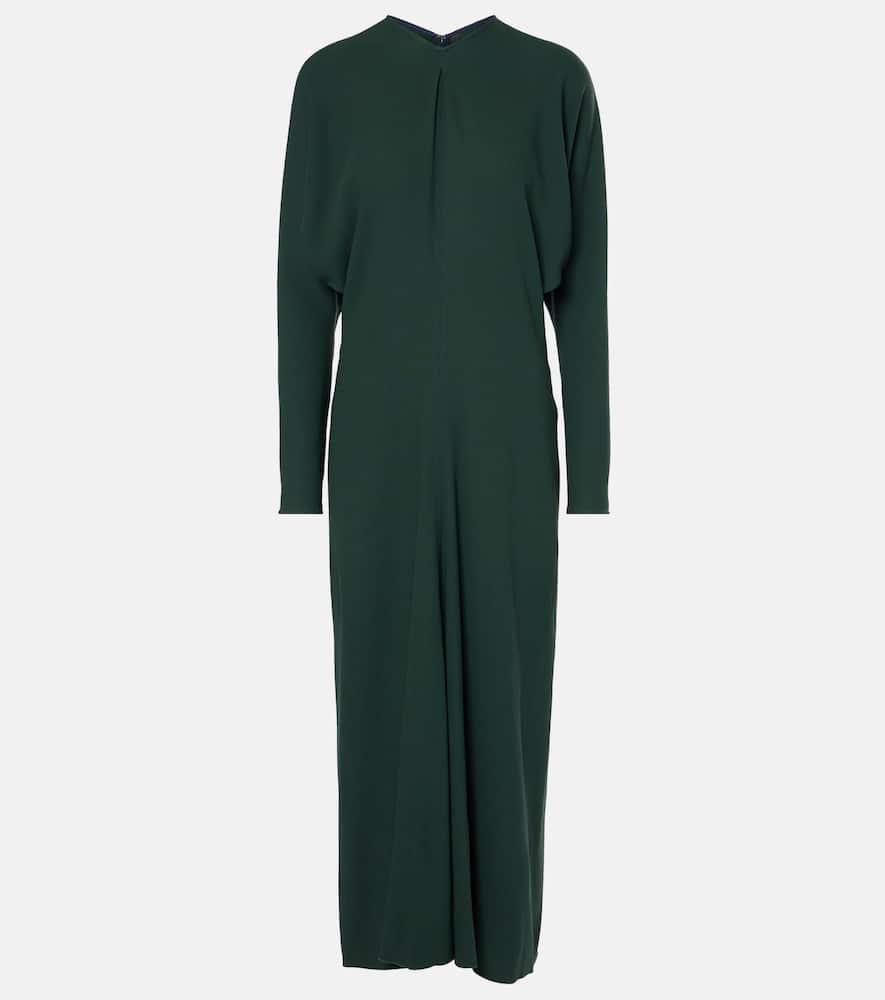victoria beckham draped midi dress