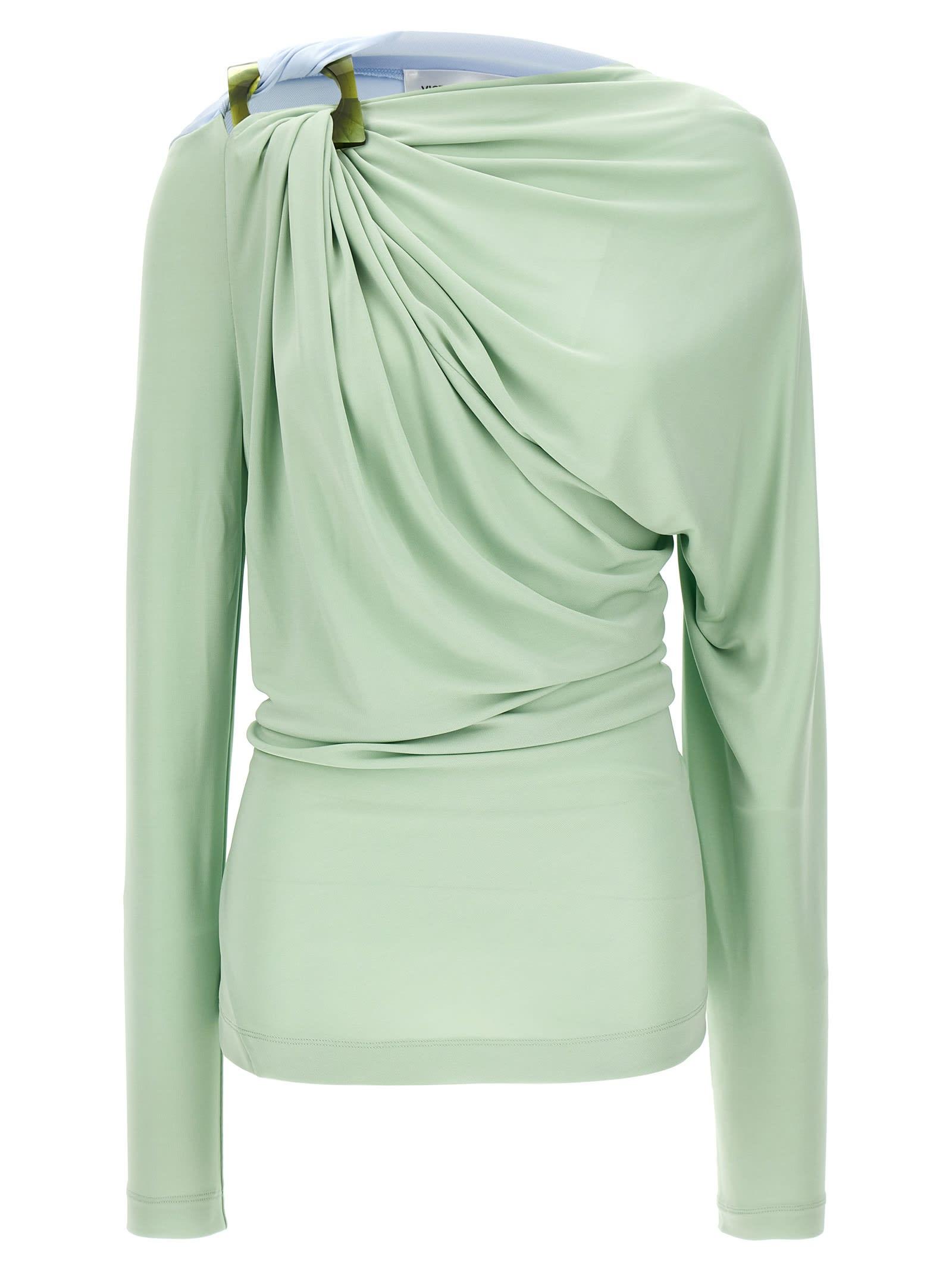 victoria beckham draped top