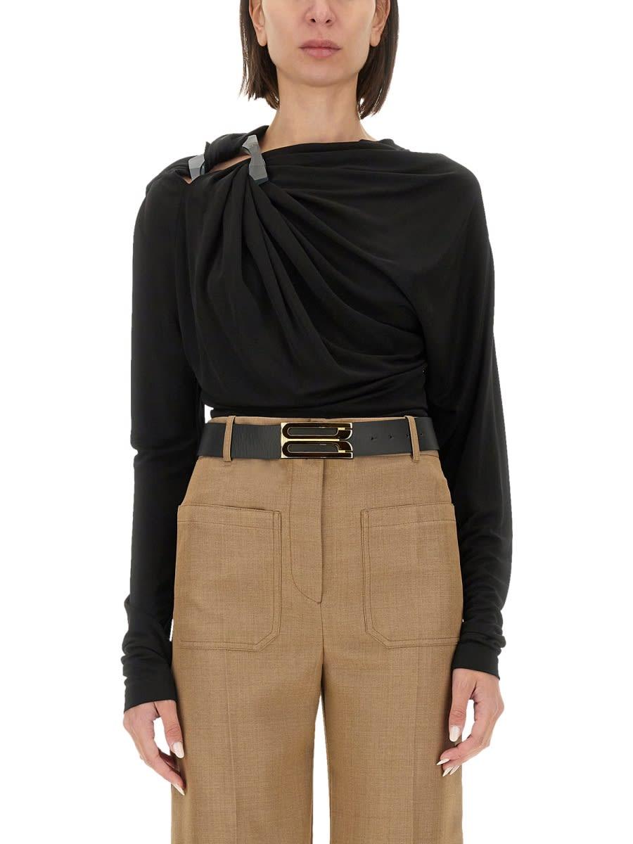 victoria beckham draped top