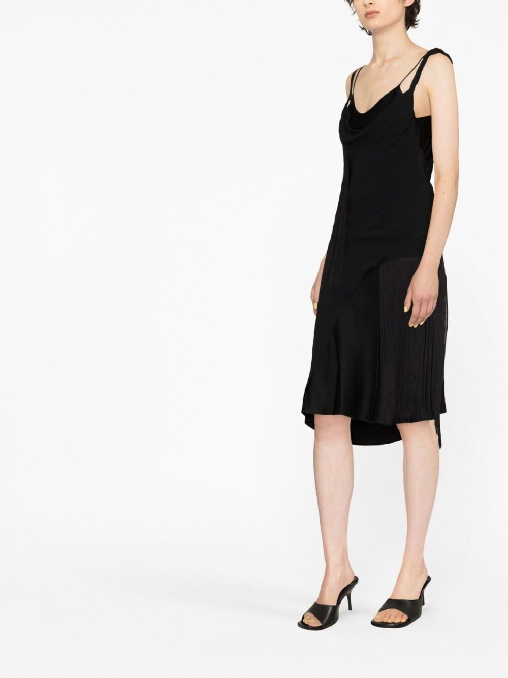 victoria beckham dresses black acetate - women