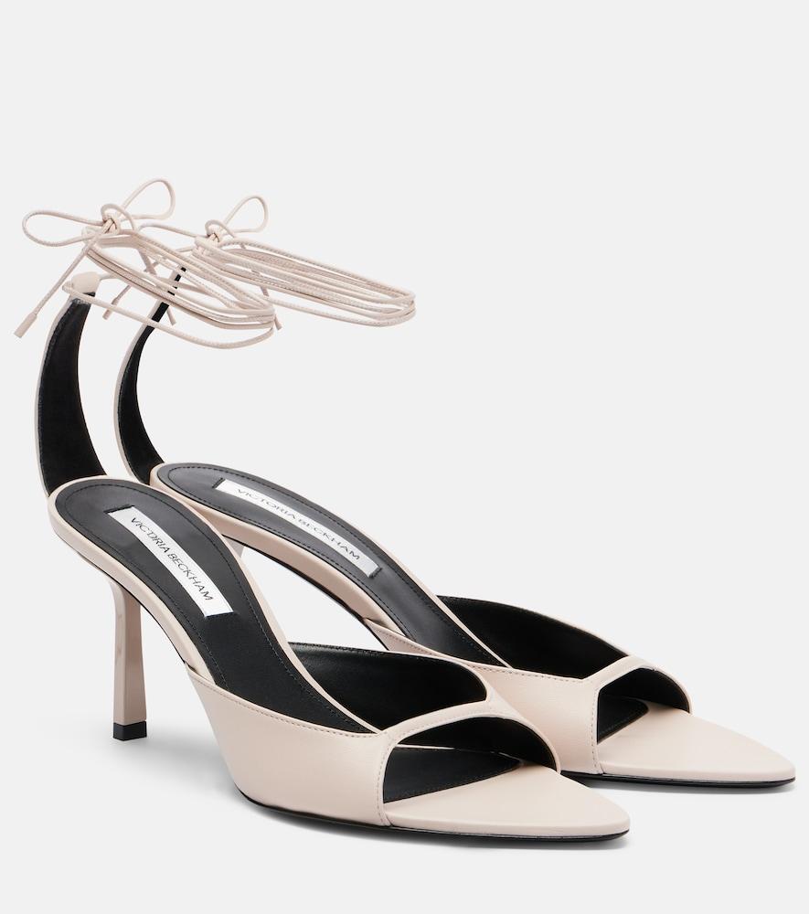 victoria beckham eliza 75 leather sandals