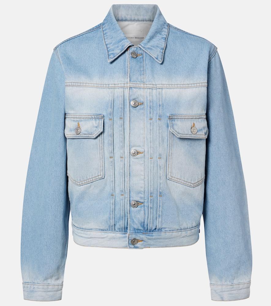 victoria beckham faded denim jacket