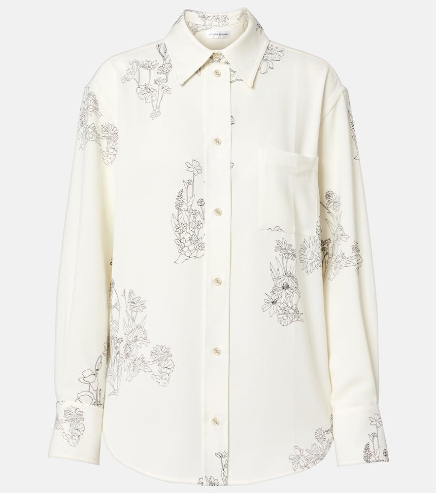victoria beckham floral shirt