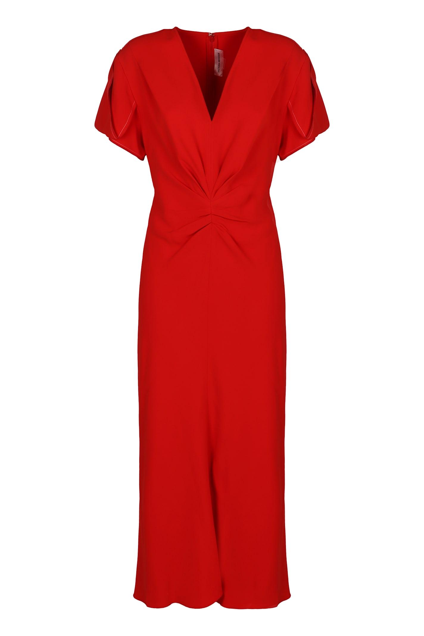 victoria beckham gathered details dress