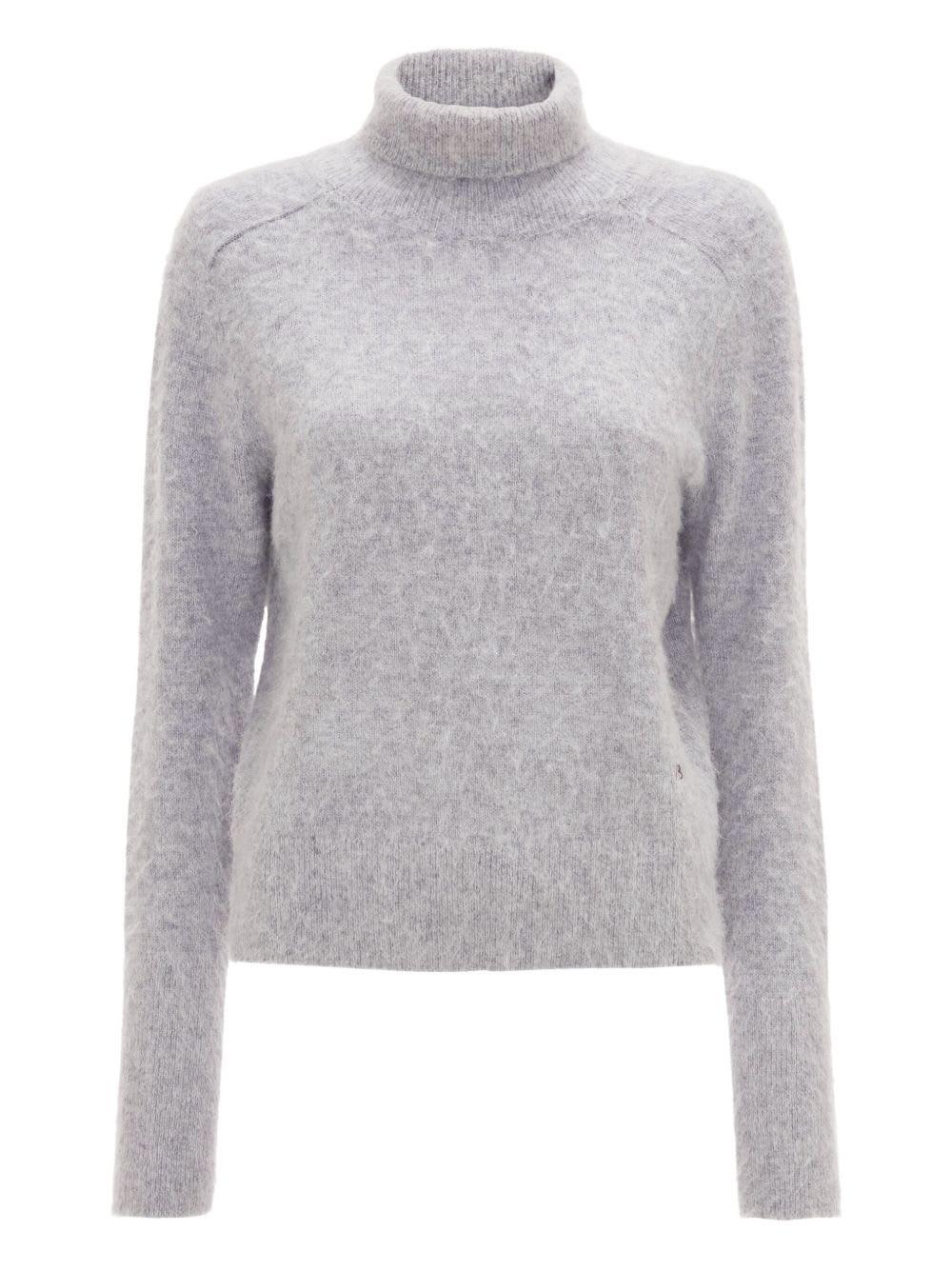 victoria beckham gray turtleneck sweater