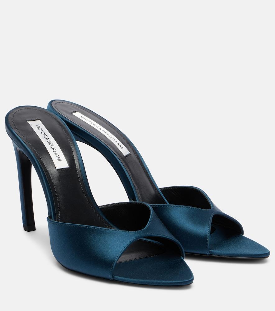victoria beckham harlow 100 satin mules