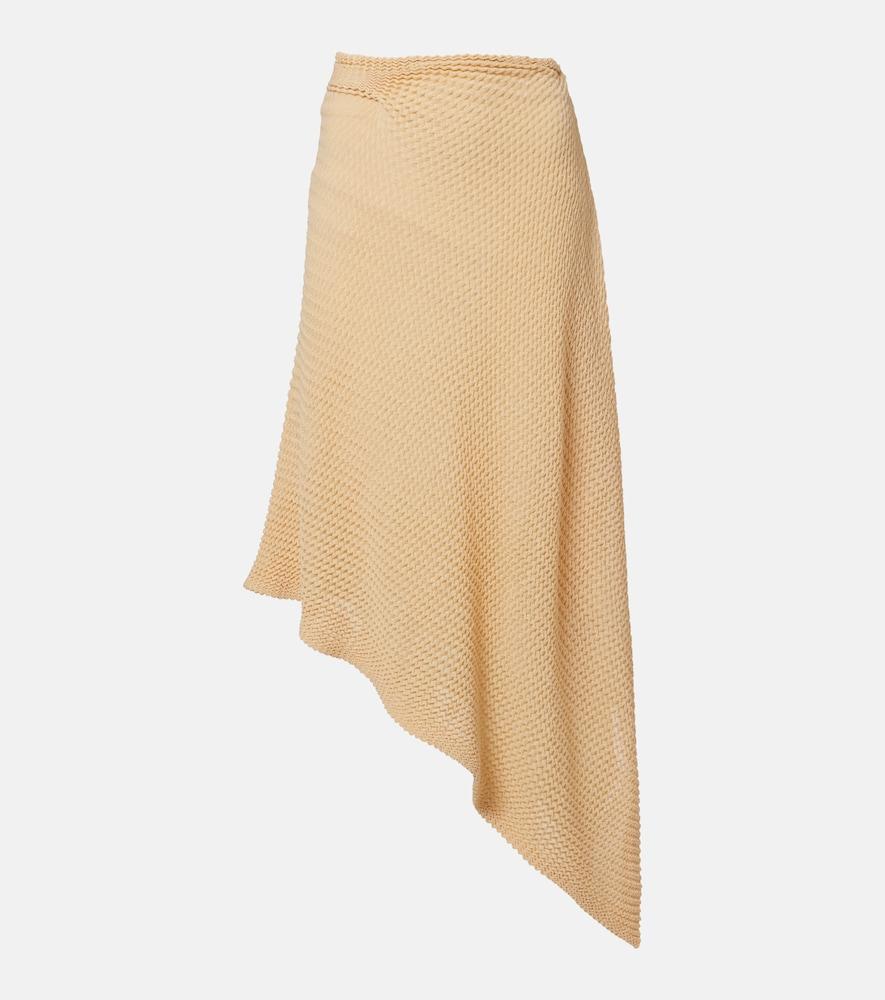 victoria beckham knitted asymmetric cotton