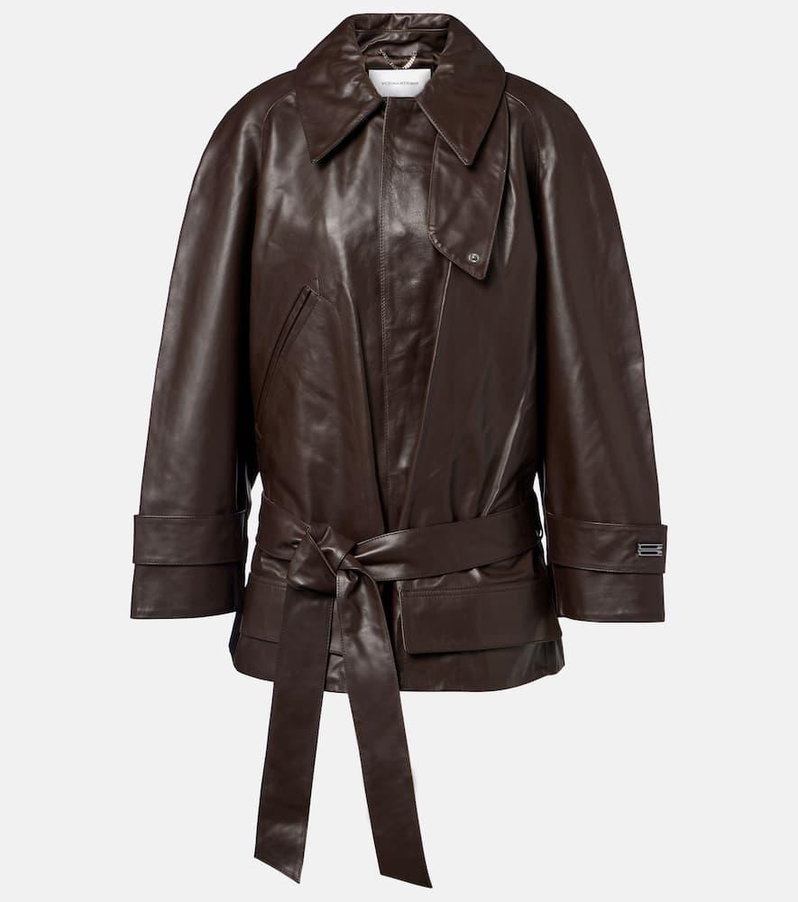 victoria beckham leather jacket