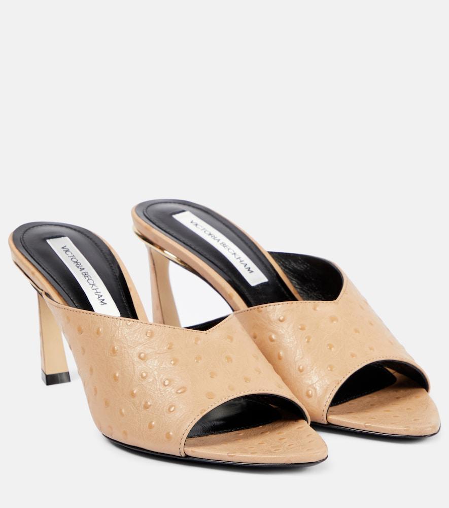 victoria beckham leather mules