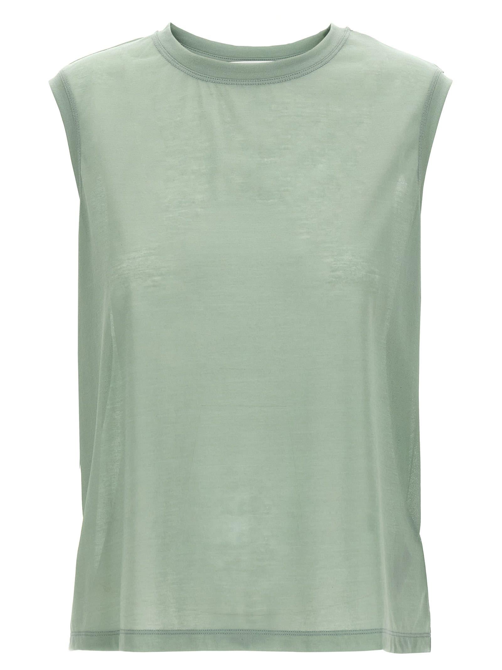 victoria beckham logo embroidery top