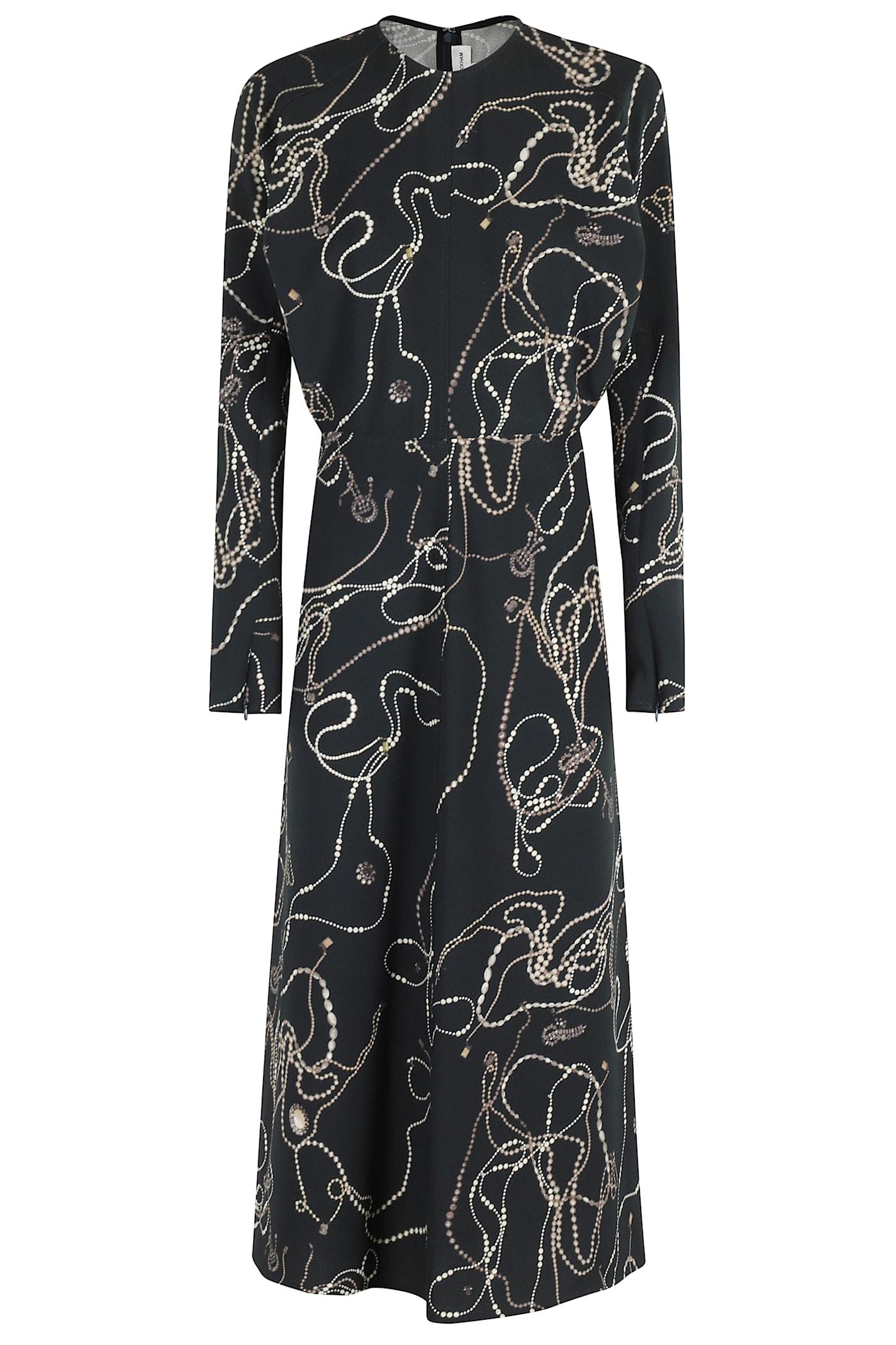 victoria beckham long sleeve dolman midi