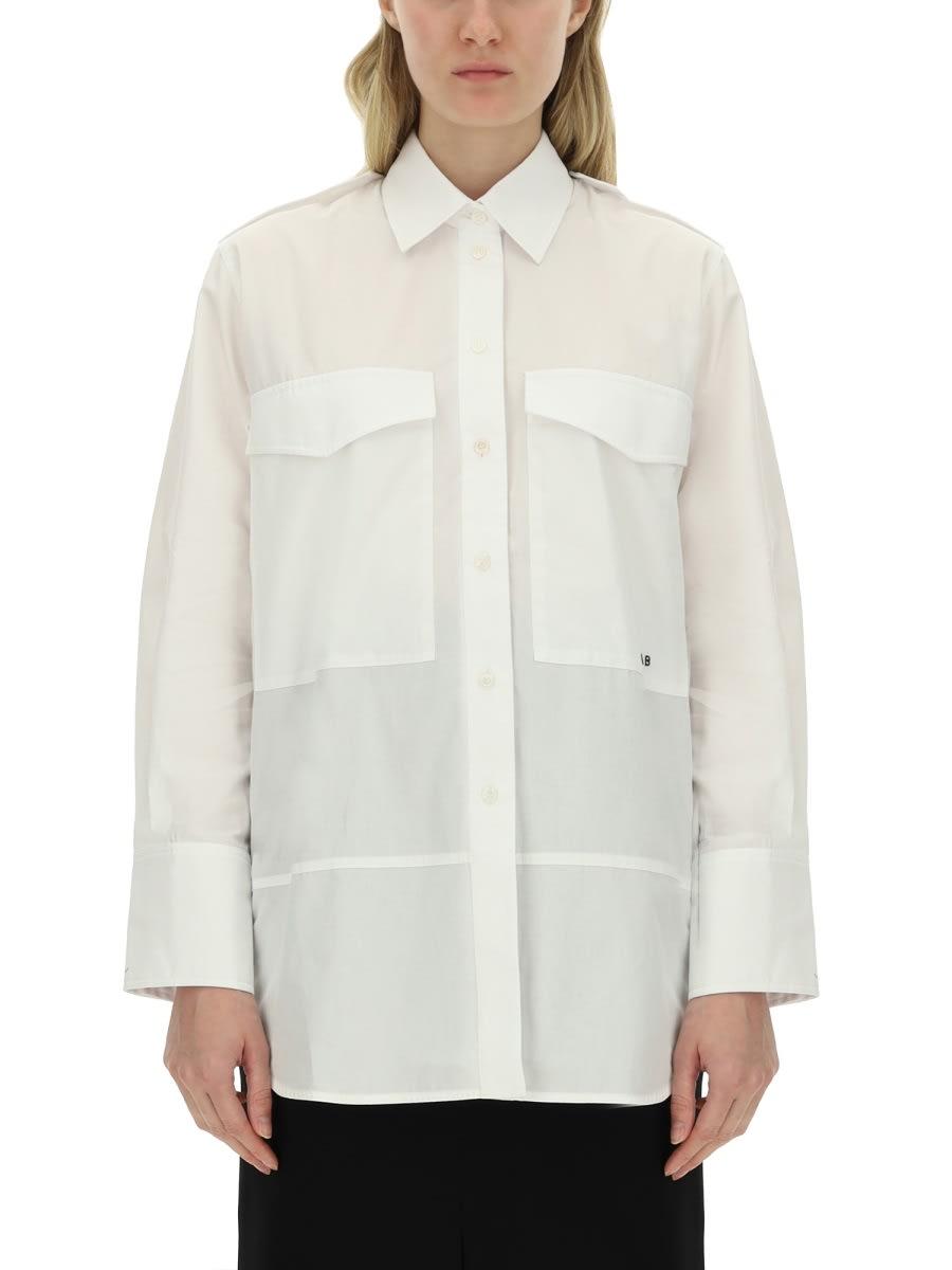 victoria beckham oversize pocket shirt