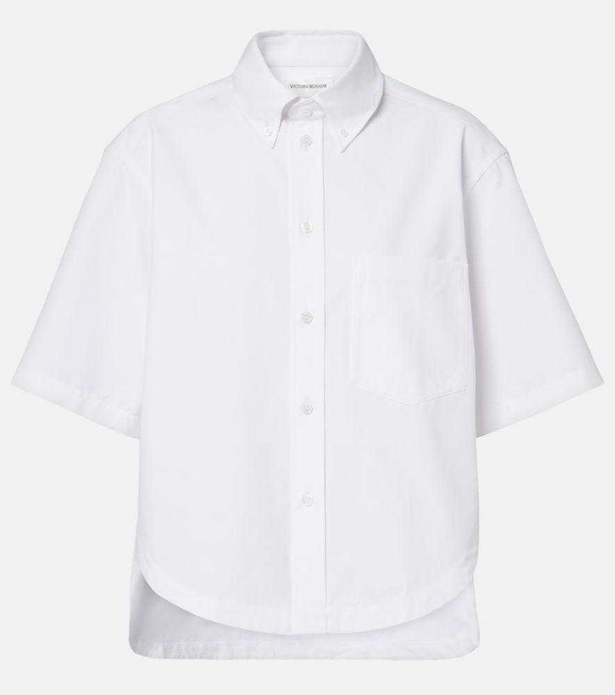 victoria beckham oversized cotton shirt