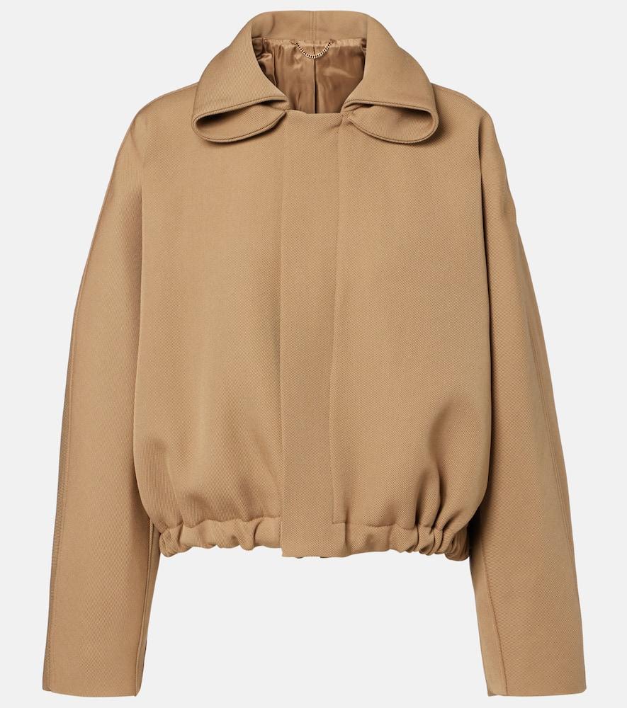 victoria beckham oversized virgin wool jacket