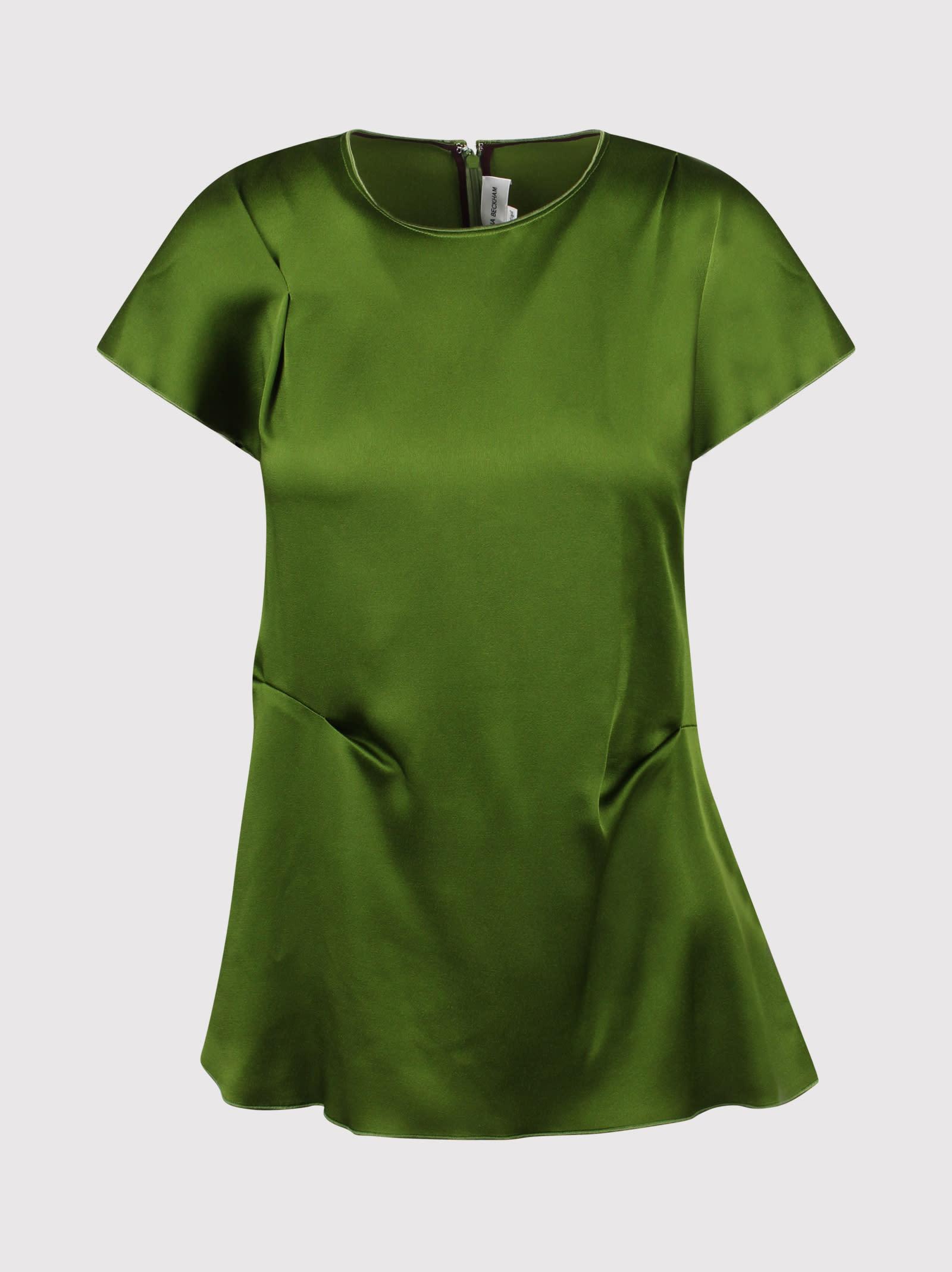victoria beckham pleated detail top