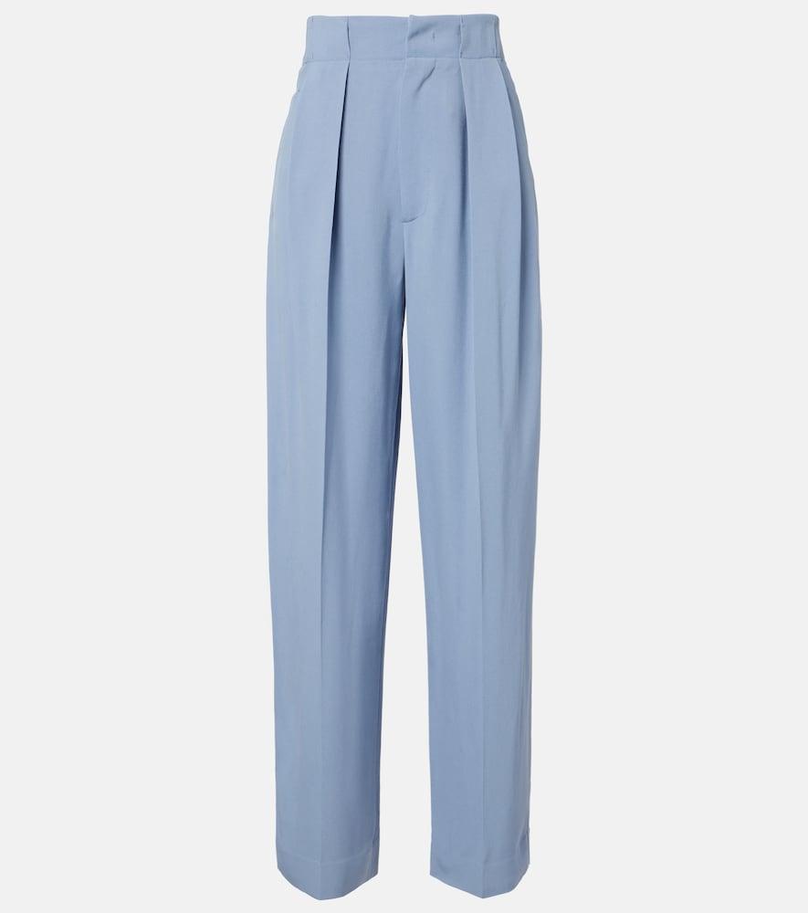 victoria beckham pleated tapered pants