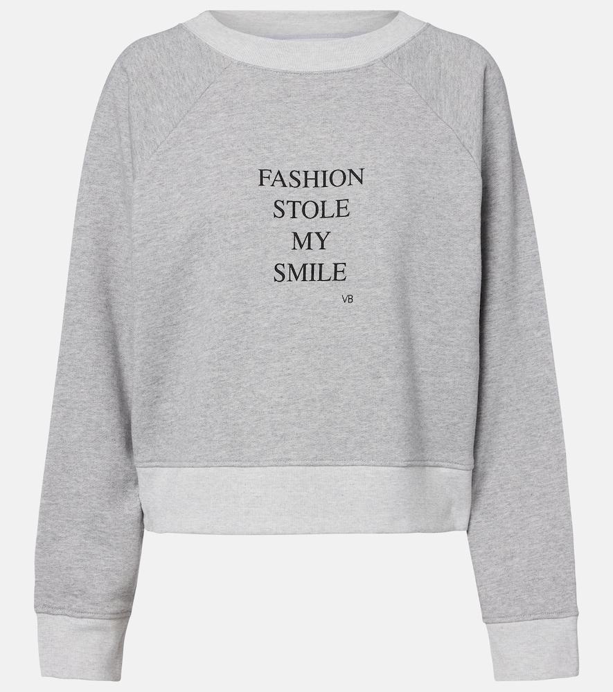 victoria beckham printed cotton