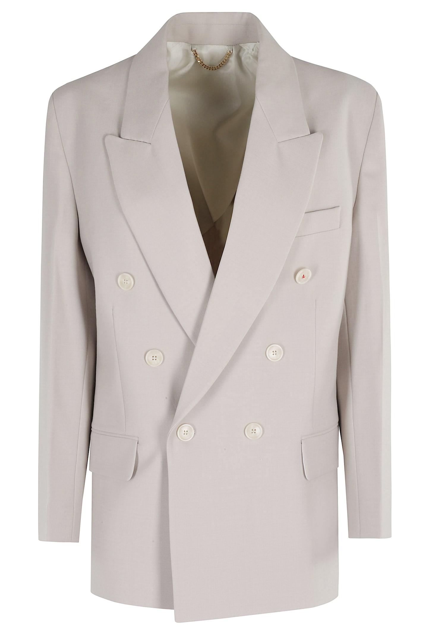 victoria beckham relaxed double breasted jacket