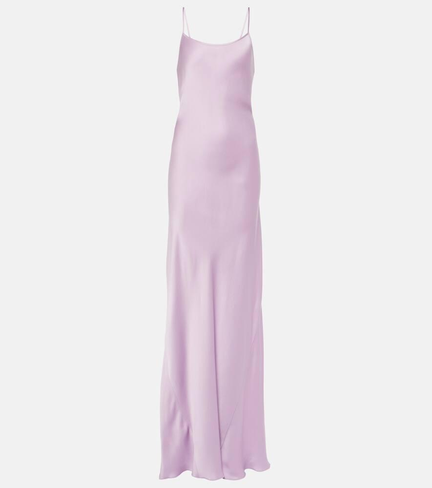 victoria beckham satin gown