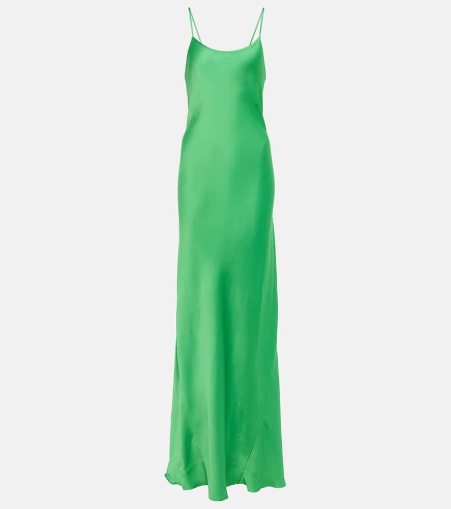 victoria beckham satin gown