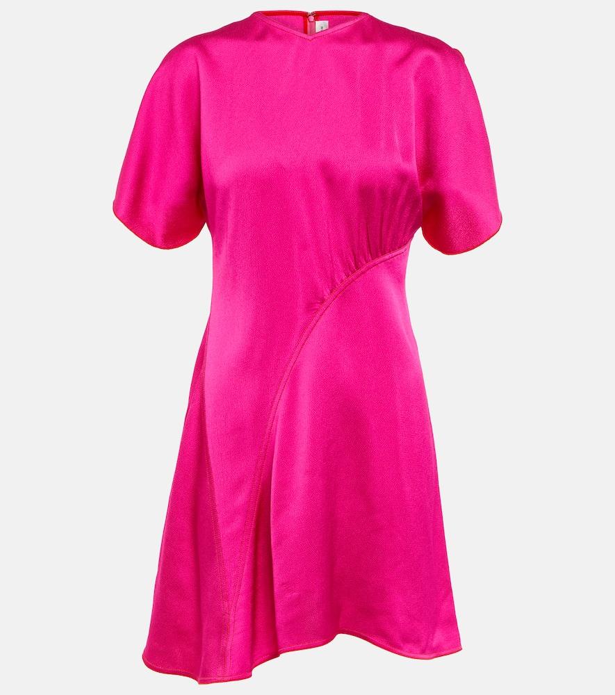 victoria beckham satin minidress